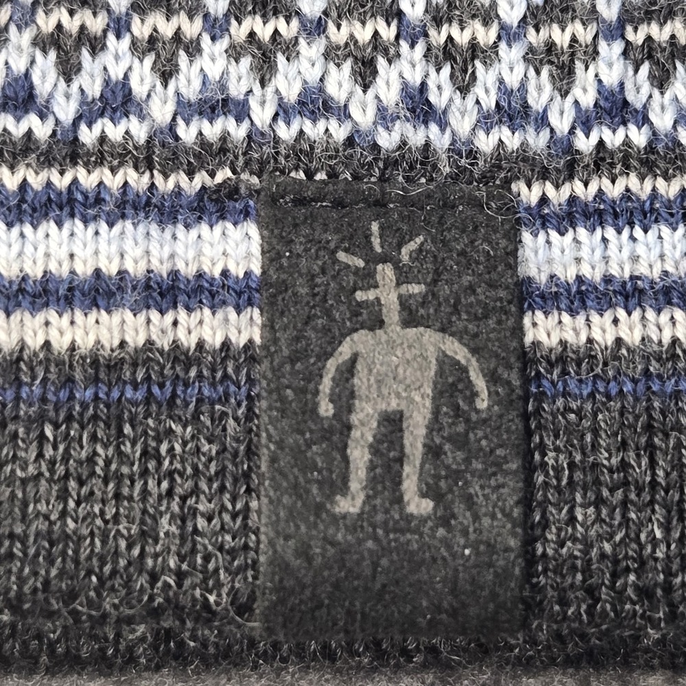 Smartwool Unisex Blue Grey 100% Merino Wool Beanie One Size Snow Hiking Outdoor - Picture 10 of 10